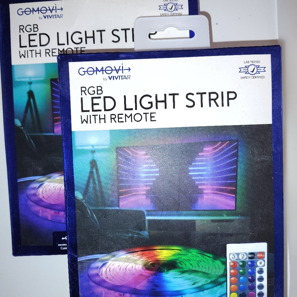Vivitar RGB LED Light Strip with Remote - Black